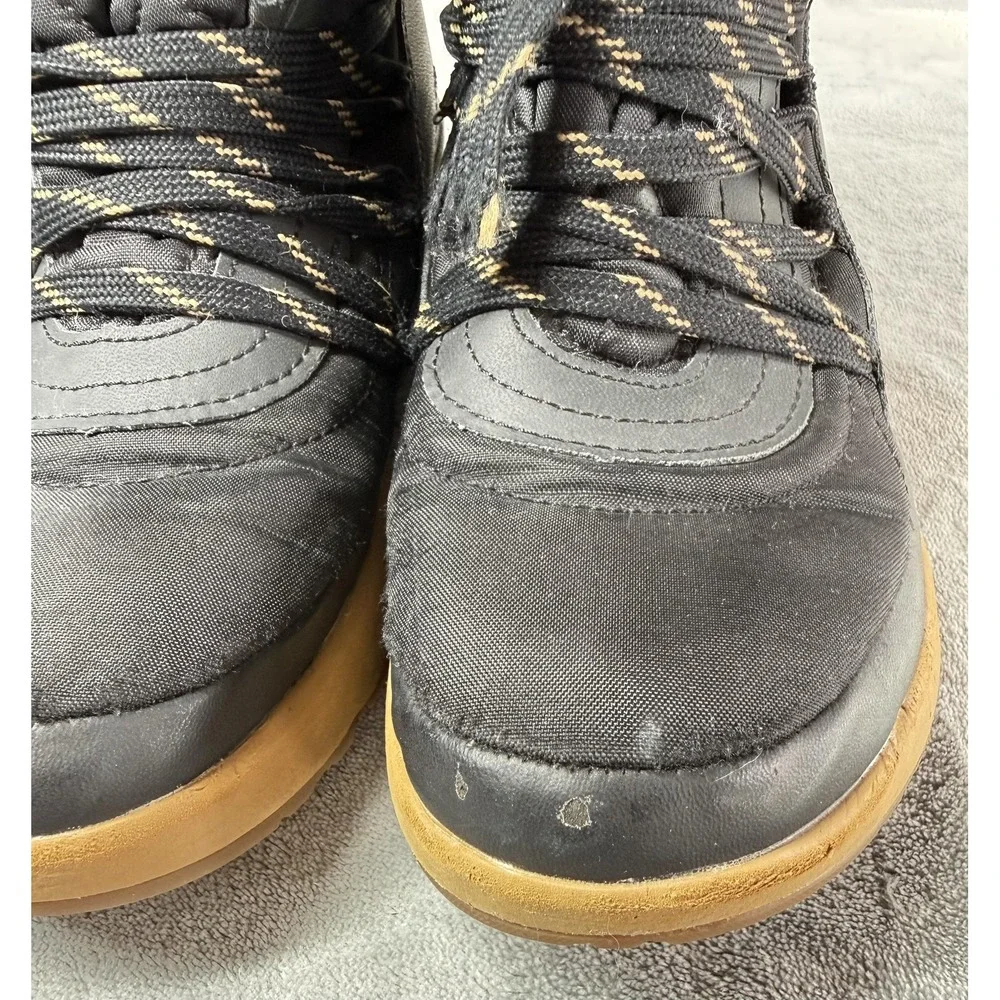 Columbia Boots Womens Size 6 Black Waterproof Winter Snow Faux Fur Ankle Lace Up